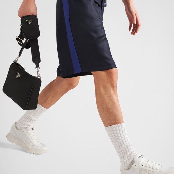 Prada Prax Tonal Low-Top Bianco Calzature Uomo Sneakers Size 10 D Retail $1100 - Picture 3 of 12